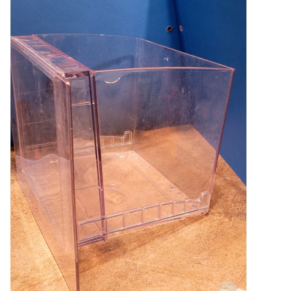 Clear Acrylic Countertop Ice Maker Replacement Drawer Storage Bin 10x7.5x6.5In